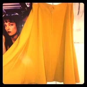 Mustard yellow Rocksteady Skirt with pockets
💀💛
